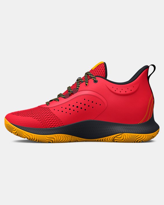 Unisex UA 3Z6 Basketball Shoes, Red, pdpMainDesktop image number 1